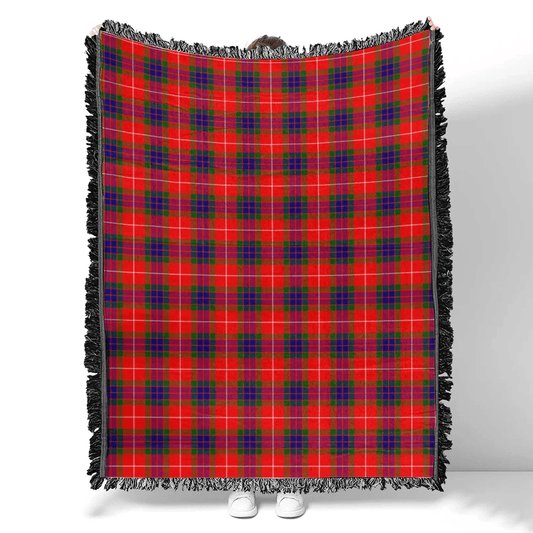 Scottish Tartan Fraser Modern Clan Woven Blanket Plaid Style