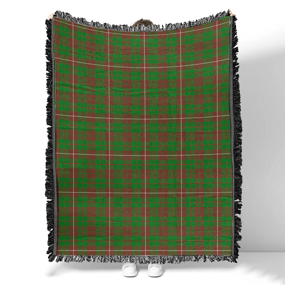 Scottish Tartan MacKinnon Hunting Modern Clan Woven Blanket Plaid Style