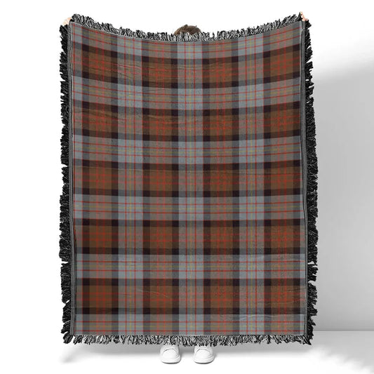 Scottish Tartan Cameron of Erracht Weathered Clan Woven Blanket Plaid Style