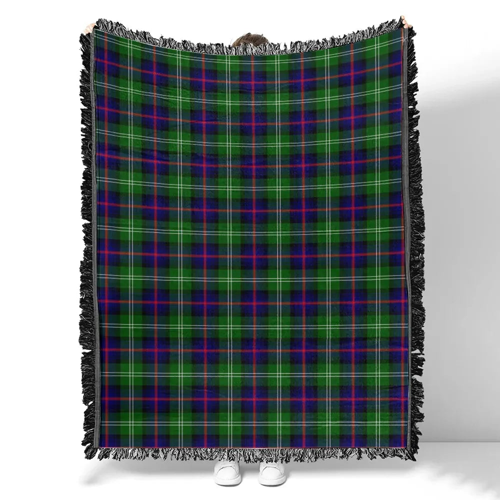 Scottish Tartan Sutherland Modern Clan Woven Blanket Plaid Style