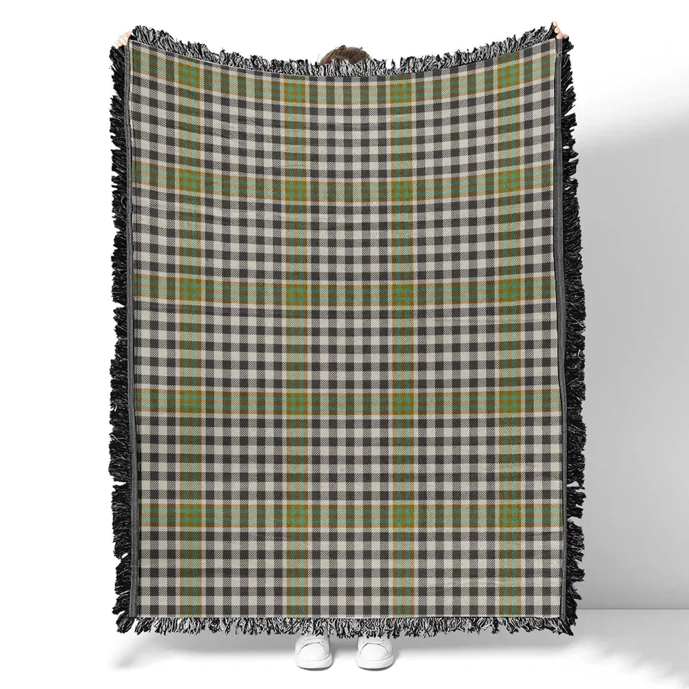 Scottish Tartan Burns Check Clan Woven Blanket Plaid Style