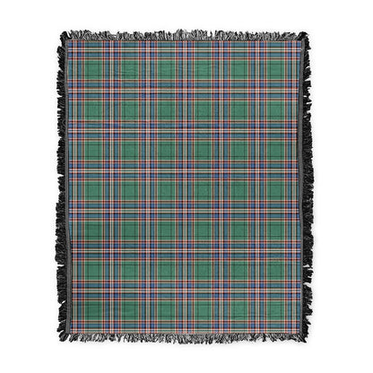 Scottish Tartan MacFarlane Hunting Ancient Clan Woven Blanket Plaid Style