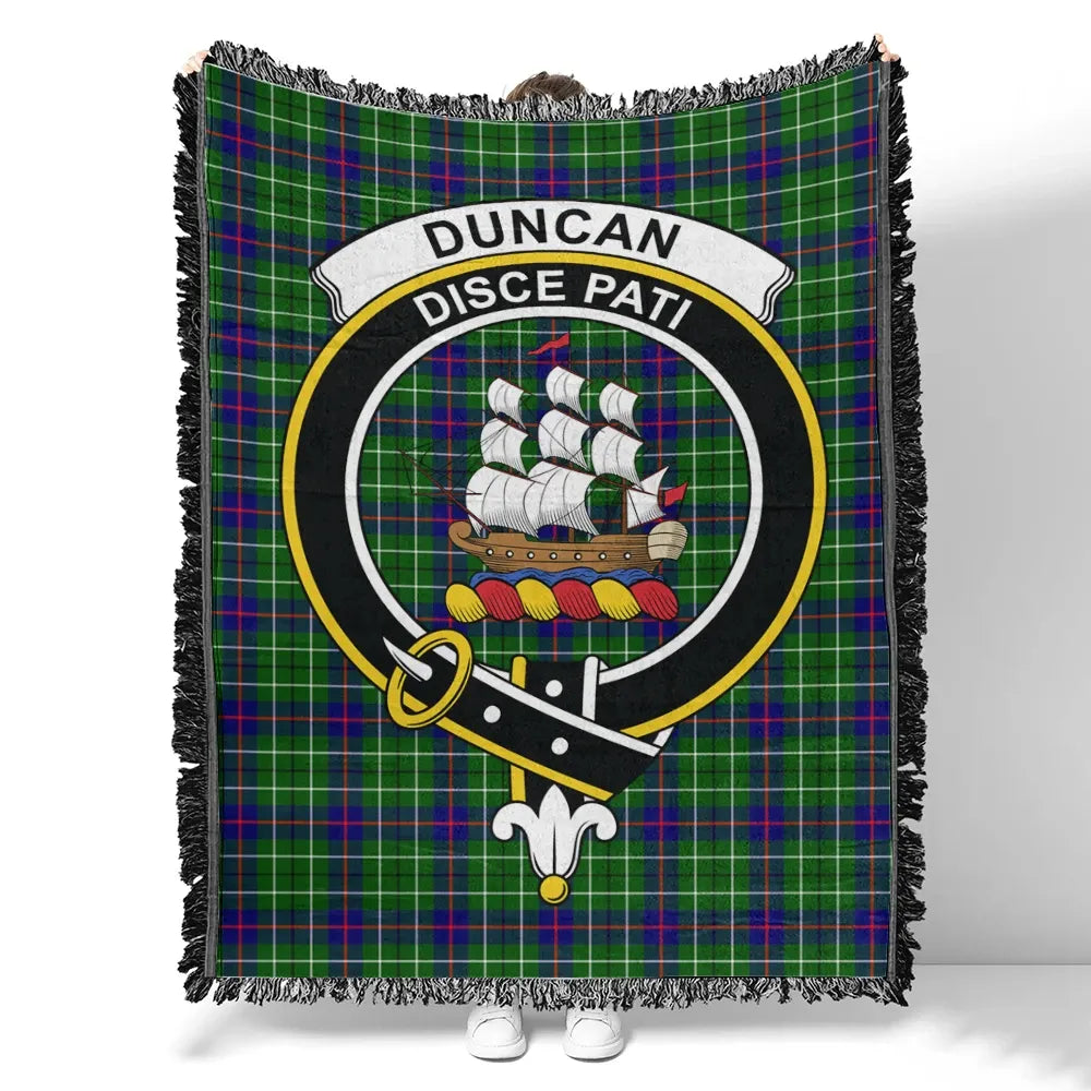 Scottish Tartan Duncan Modern Clan Woven Blanket Crest Style