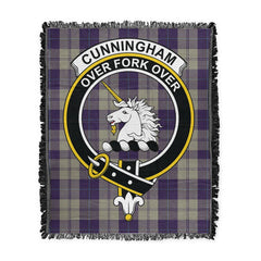 Scottish Tartan Cunningham Dress Blue Dancers Clan Woven Blanket Crest Style