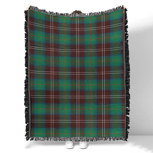 Scottish Tartan Chisholm Hunting Ancient Clan Woven Blanket Plaid Style