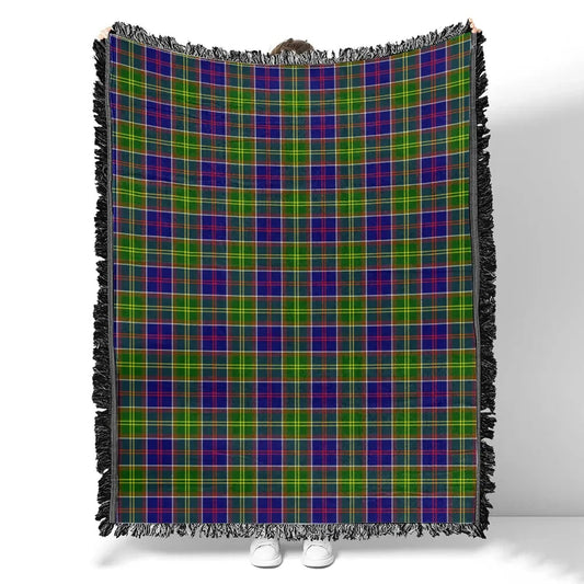 Scottish Tartan Ayrshire District Clan Woven Blanket Plaid Style