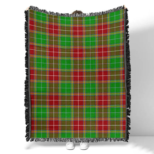 Scottish Tartan Baxter Modern Clan Woven Blanket Plaid Style