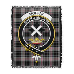Scottish Tartan Moffat Modern Clan Woven Blanket Crest Style