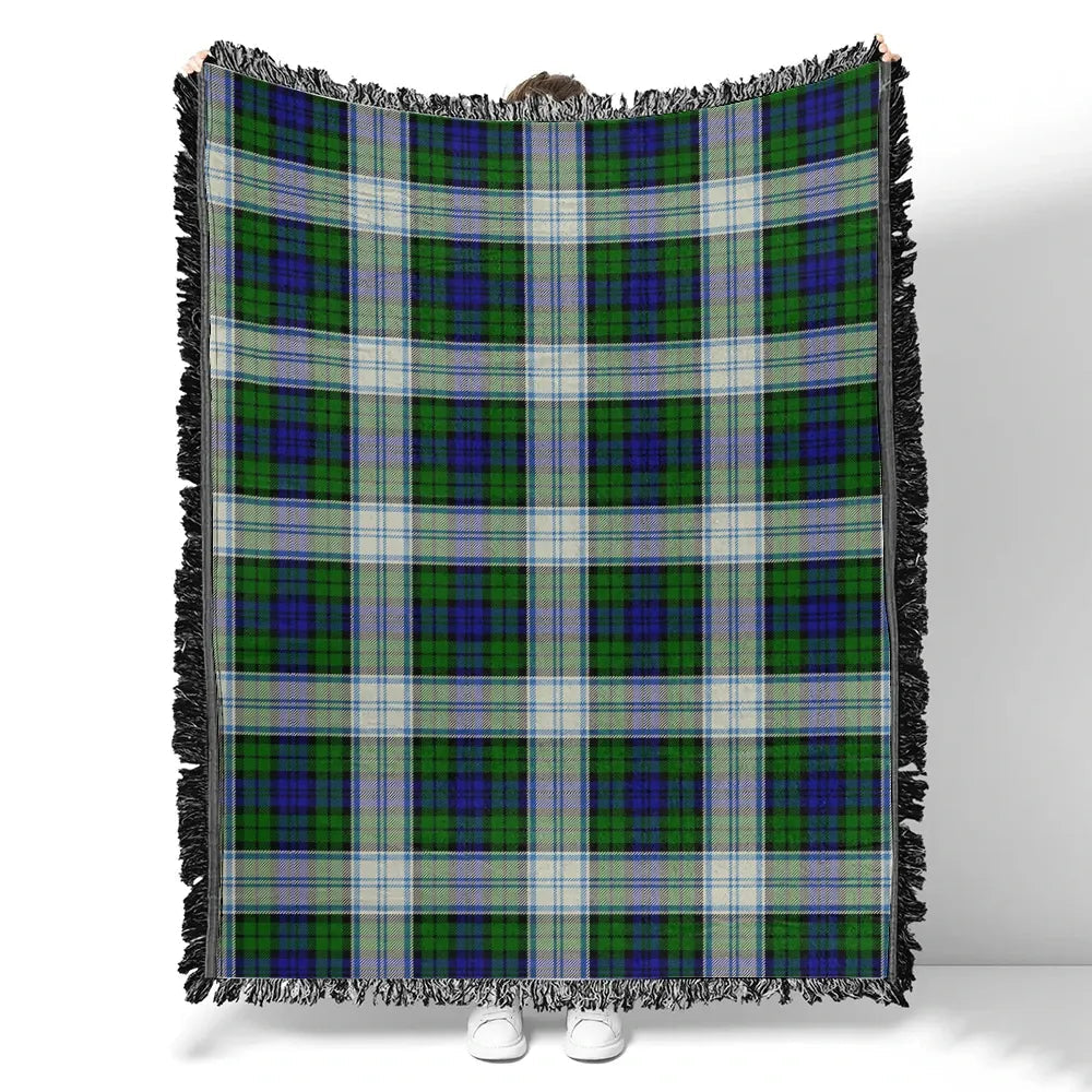 Scottish Tartan Blackwatch Dress Modern Clan Woven Blanket Plaid Style
