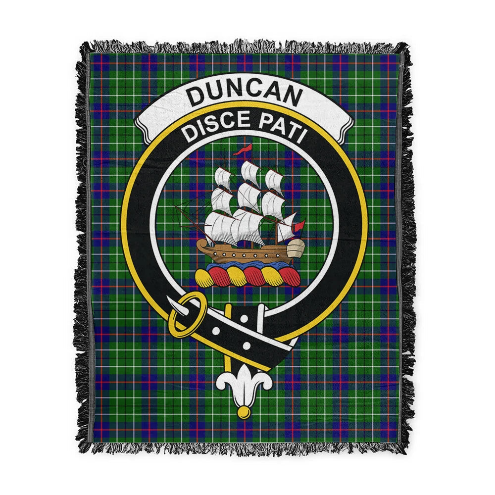 Scottish Tartan Duncan Modern Clan Woven Blanket Crest Style