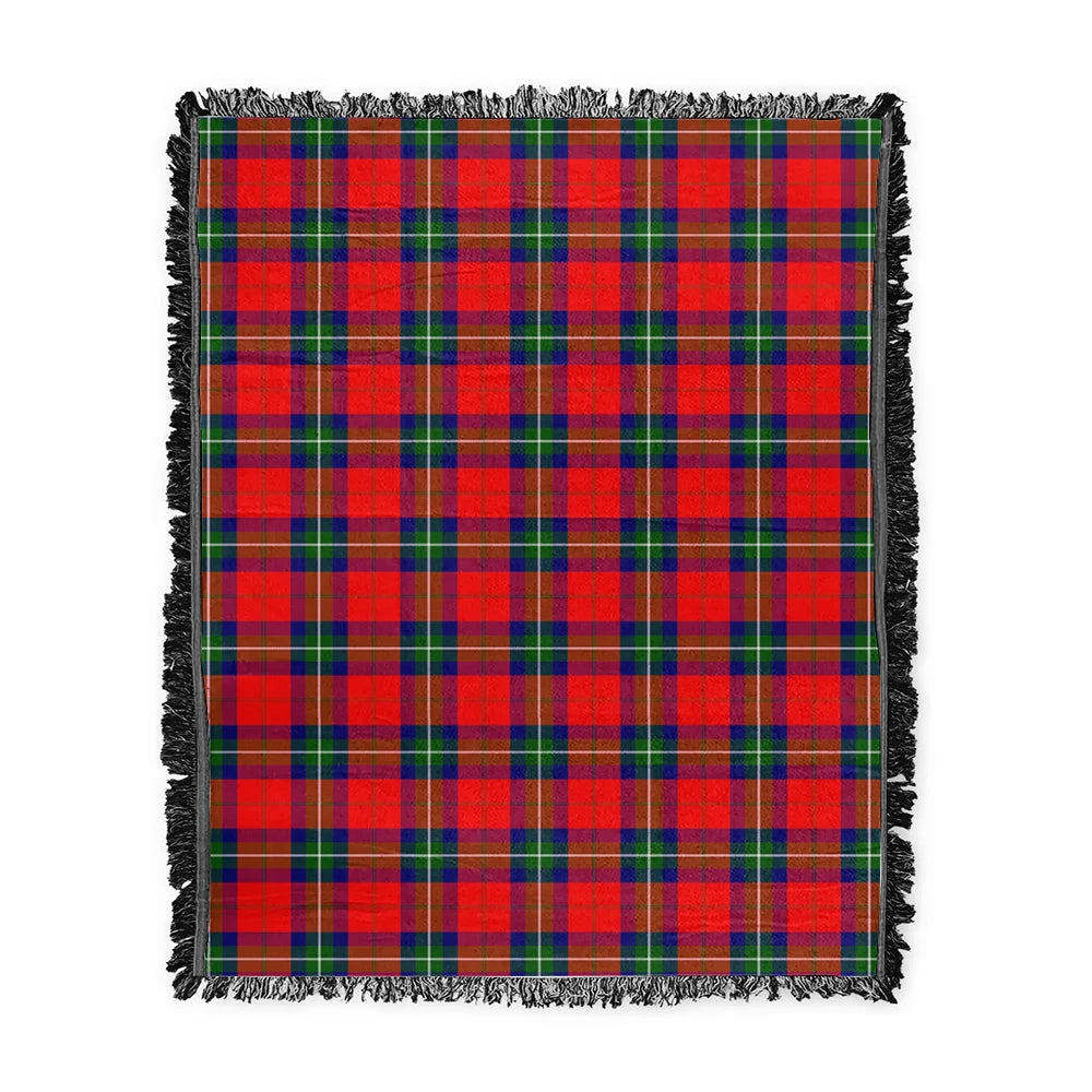 Scottish Tartan Ruthven Modern Clan Woven Blanket Plaid Style