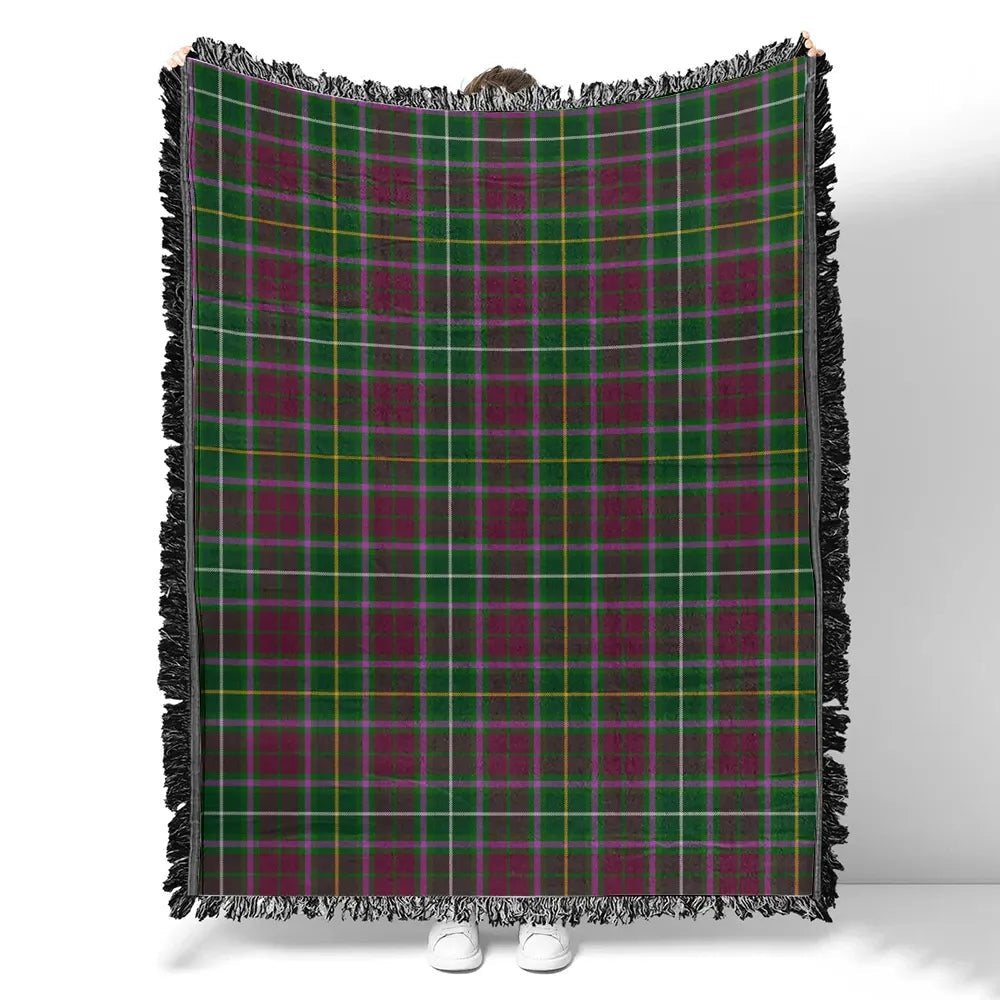 Scottish Tartan Crosbie Clan Woven Blanket Plaid Style