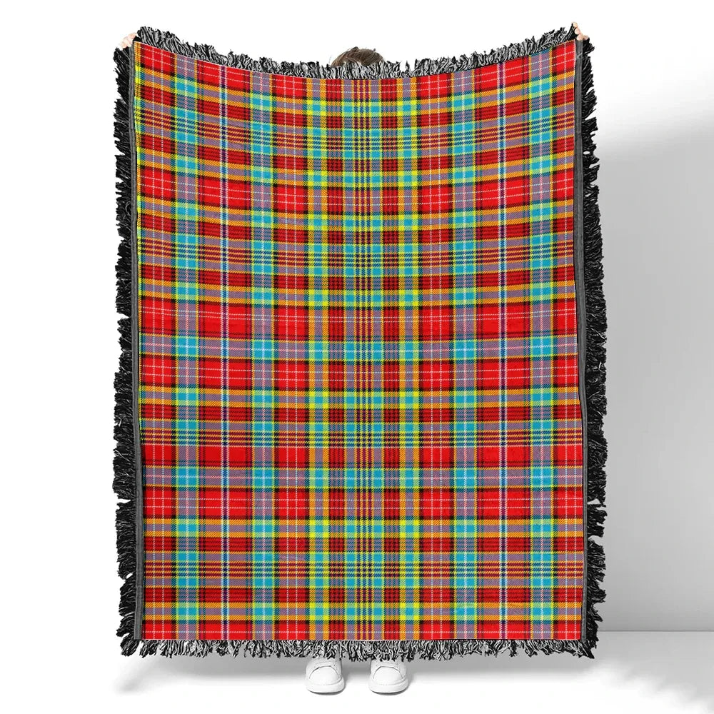 Scottish Tartan Ogilvie Clan Woven Blanket Plaid Style