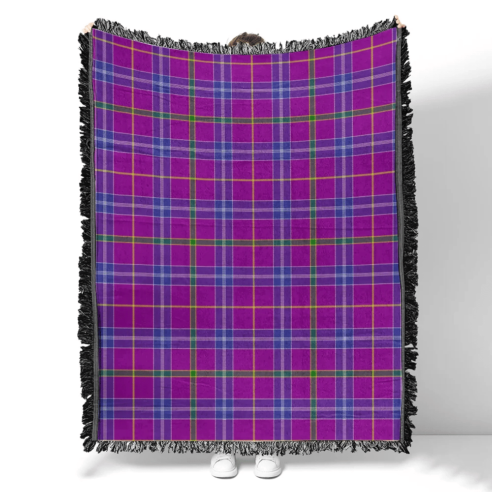 Scottish Tartan Jackson Clan Woven Blanket Plaid Style