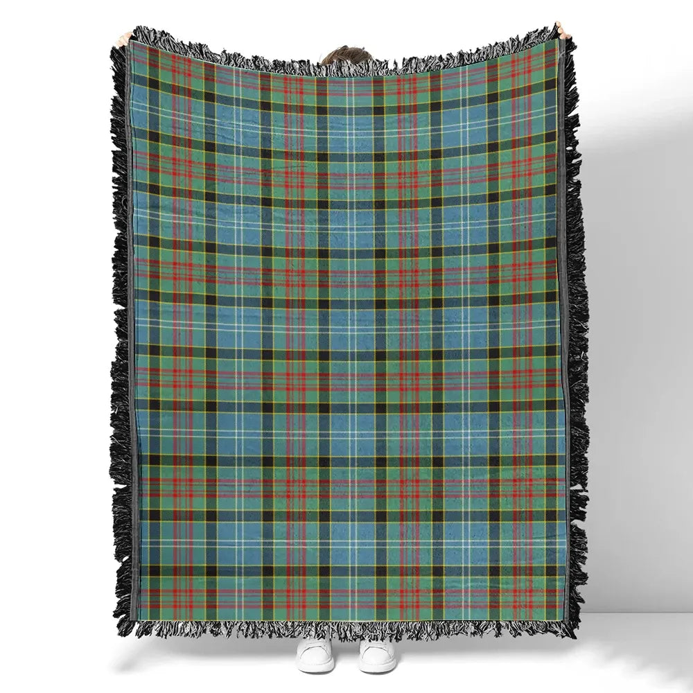 Scottish Tartan Paisley District Clan Woven Blanket Plaid Style