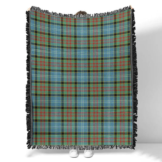 Scottish Tartan Paisley District Clan Woven Blanket Plaid Style