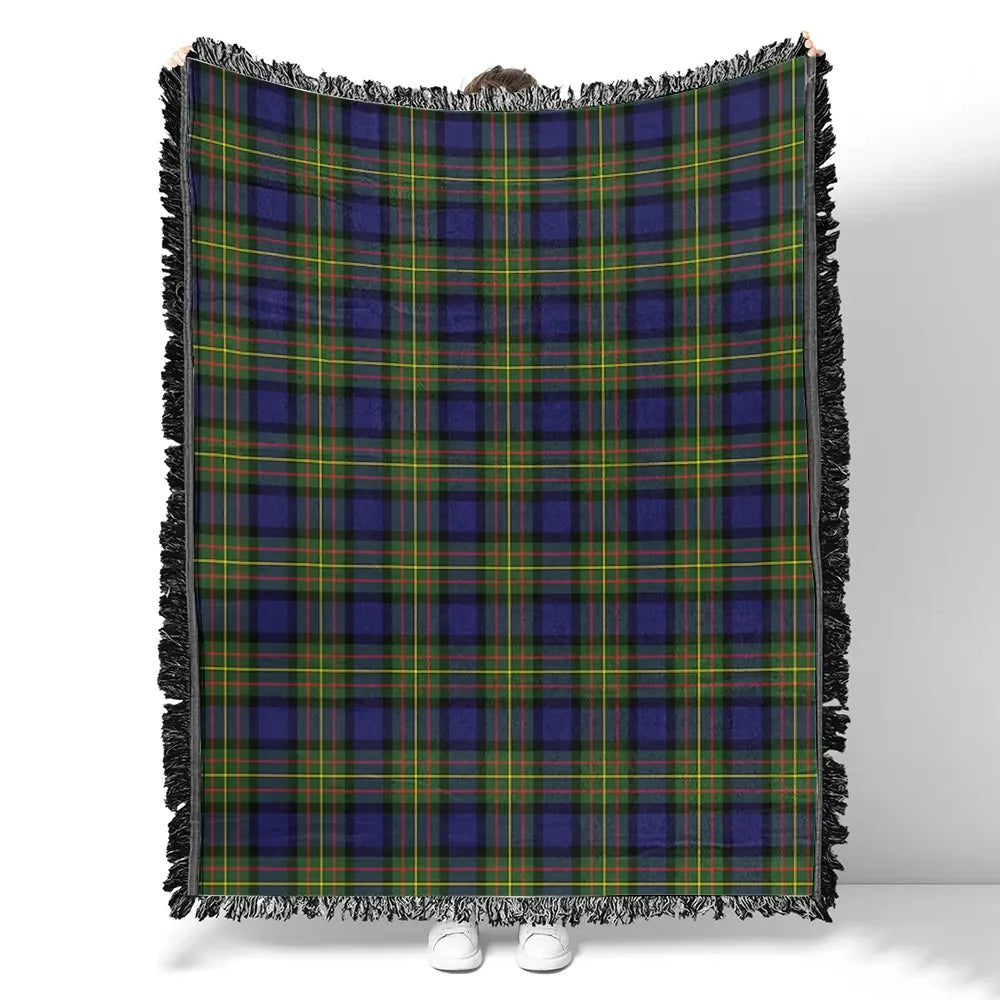 Scottish Tartan MacLaren Modern Clan Woven Blanket Plaid Style