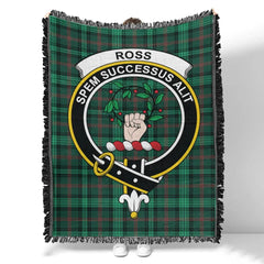 Scottish Tartan Ross Hunting Modern Clan Woven Blanket Crest Style