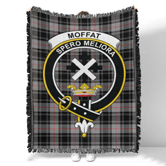 Scottish Tartan Moffat Modern Clan Woven Blanket Crest Style