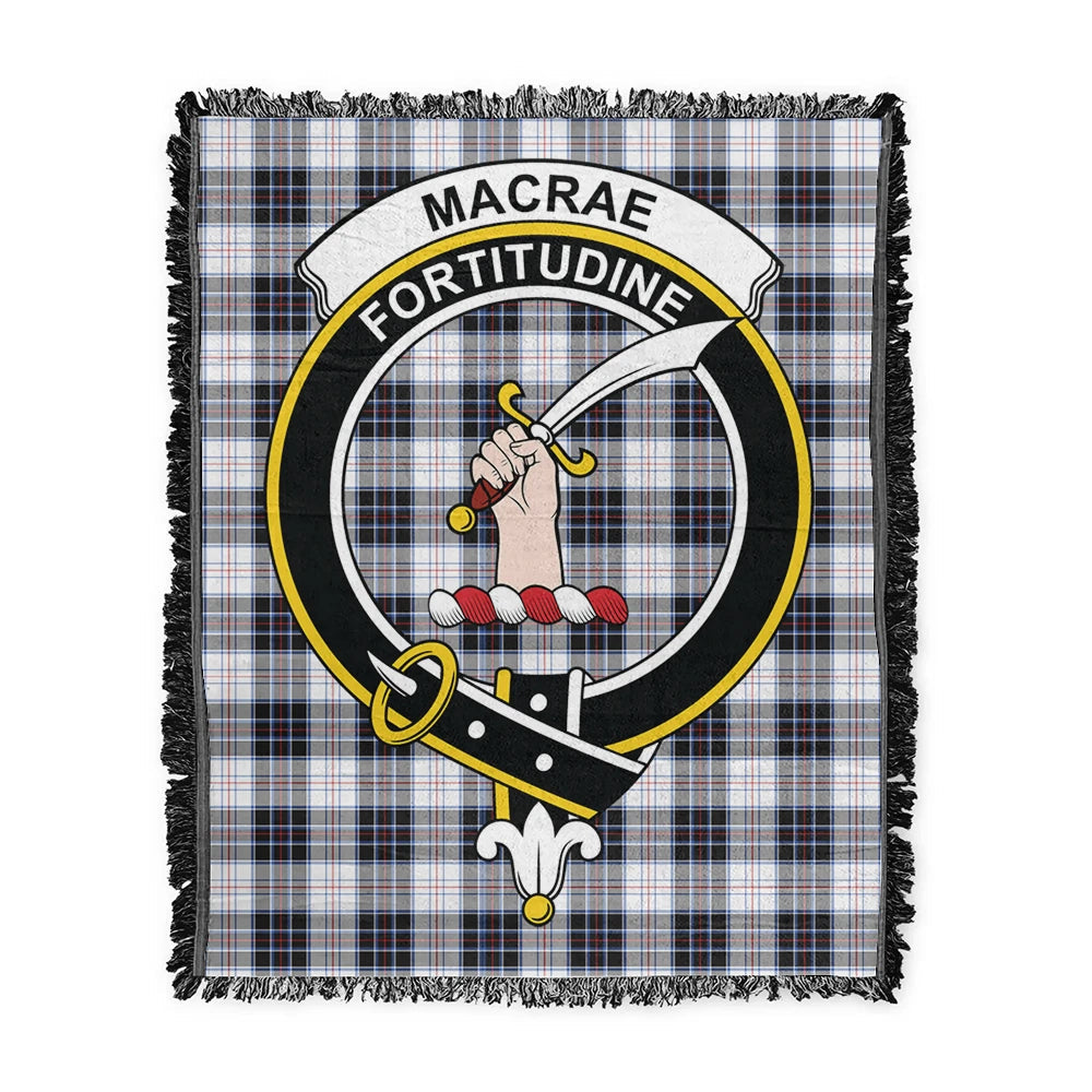 Scottish Tartan MacRae Dress Modern Clan Woven Blanket Crest Style