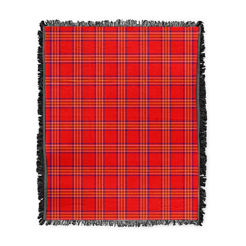 Scottish Tartan Burnett Modern Clan Woven Blanket Plaid Style