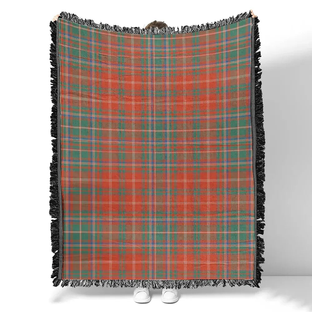 Scottish Tartan MacDougall Ancient Clan Woven Blanket Plaid Style