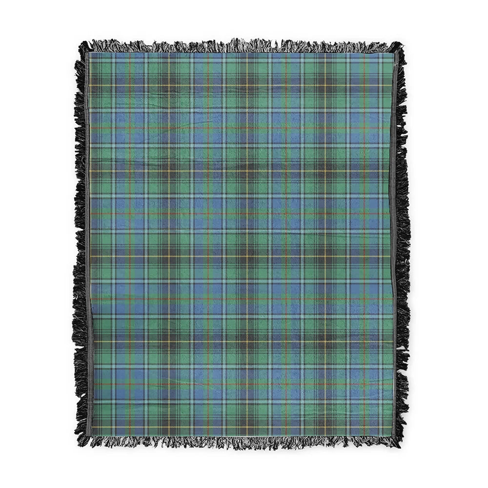 Scottish Tartan MacInnes Ancient Clan Woven Blanket Plaid Style