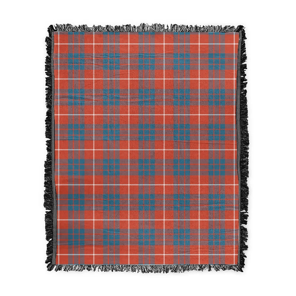 Scottish Tartan Hamilton Ancient Clan Woven Blanket Plaid Style