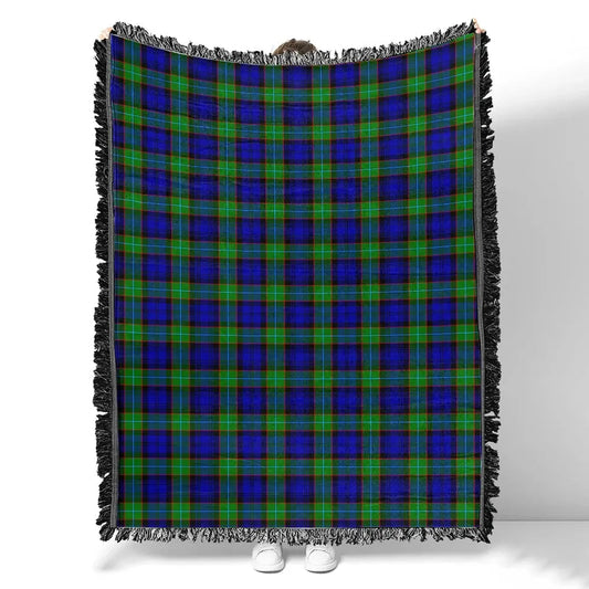 Scottish Tartan Sempill Modern Clan Woven Blanket Plaid Style