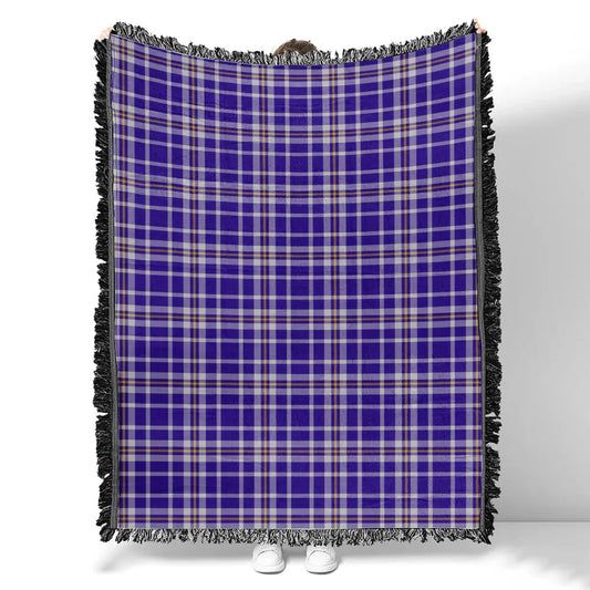 Scottish Tartan Ochterlony Clan Woven Blanket Plaid Style