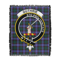 Scottish Tartan Guthrie Modern Clan Woven Blanket Crest Style