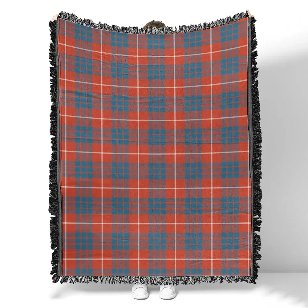 Scottish Tartan Hamilton Ancient Clan Woven Blanket Plaid Style