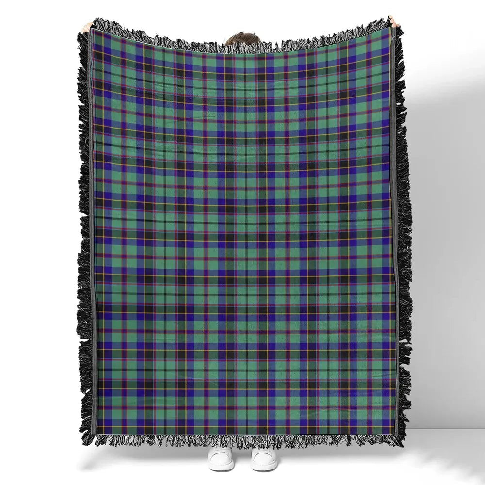 Scottish Tartan Stevenson Clan Woven Blanket Plaid Style