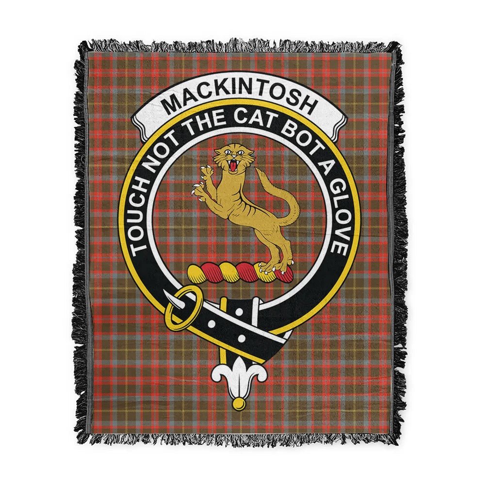 Scottish Tartan MacKintosh Hunting Weathered Clan Woven Blanket Crest Style