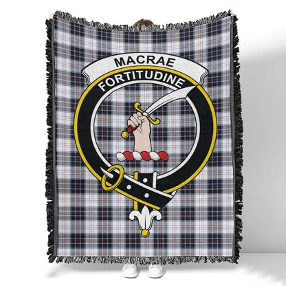 Scottish Tartan MacRae Dress Modern Clan Woven Blanket Crest Style