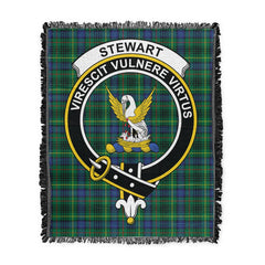 Scottish Tartan Stewart Hunting Modern Clan Woven Blanket Crest Style