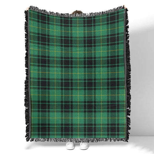 Scottish Tartan MacArthur Ancient Clan Woven Blanket Plaid Style