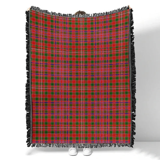 Scottish Tartan MacAlister Modern Clan Woven Blanket Plaid Style