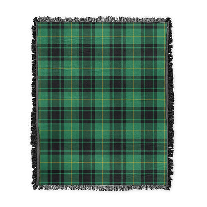 Scottish Tartan MacArthur Ancient Clan Woven Blanket Plaid Style