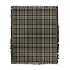 Scottish Tartan Graham of Menteith Weathered Clan Woven Blanket Plaid Style