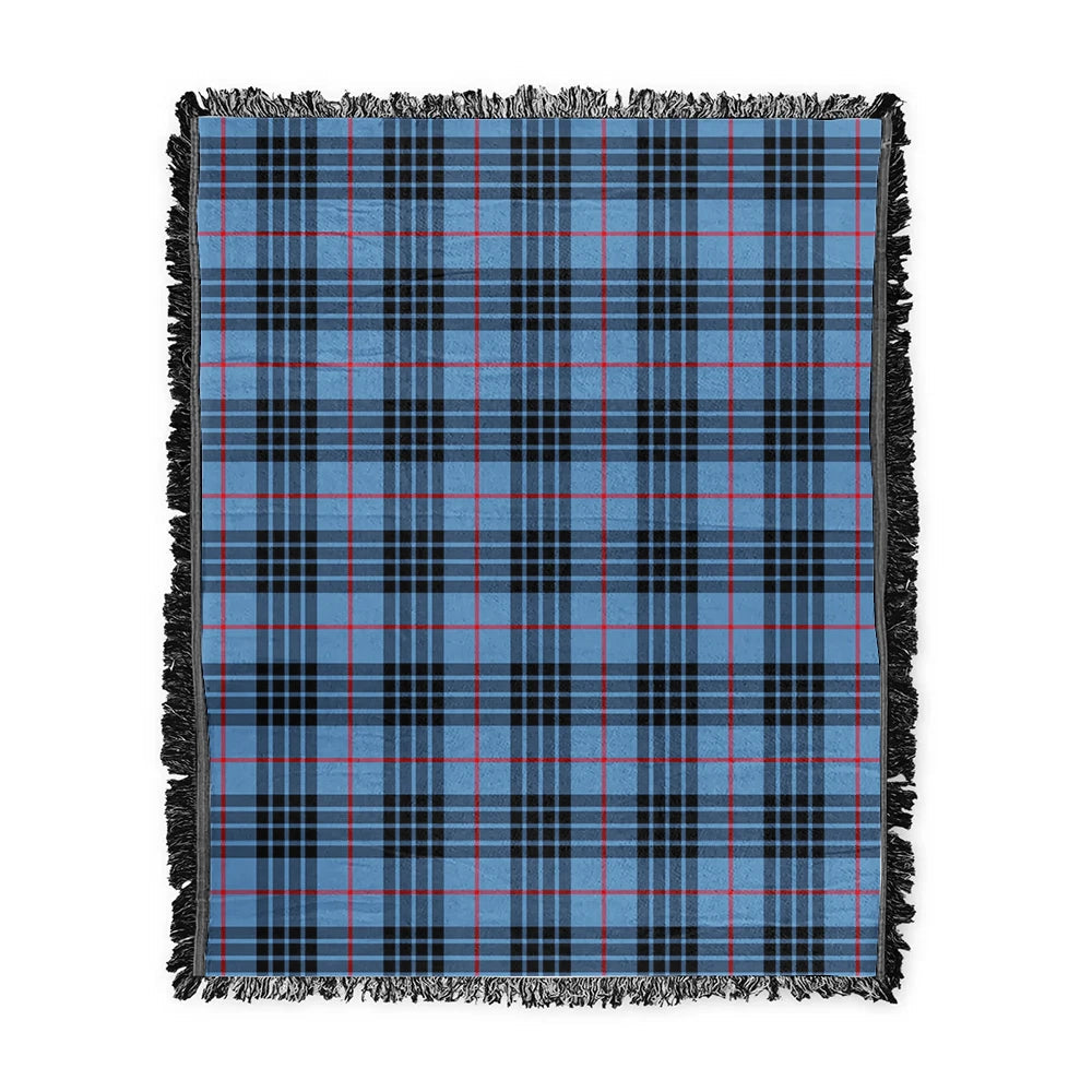 Scottish Tartan MacKay Blue Clan Woven Blanket Plaid Style