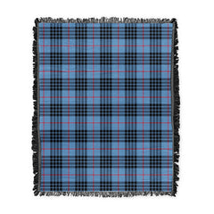 Scottish Tartan MacKay Blue Clan Woven Blanket Plaid Style