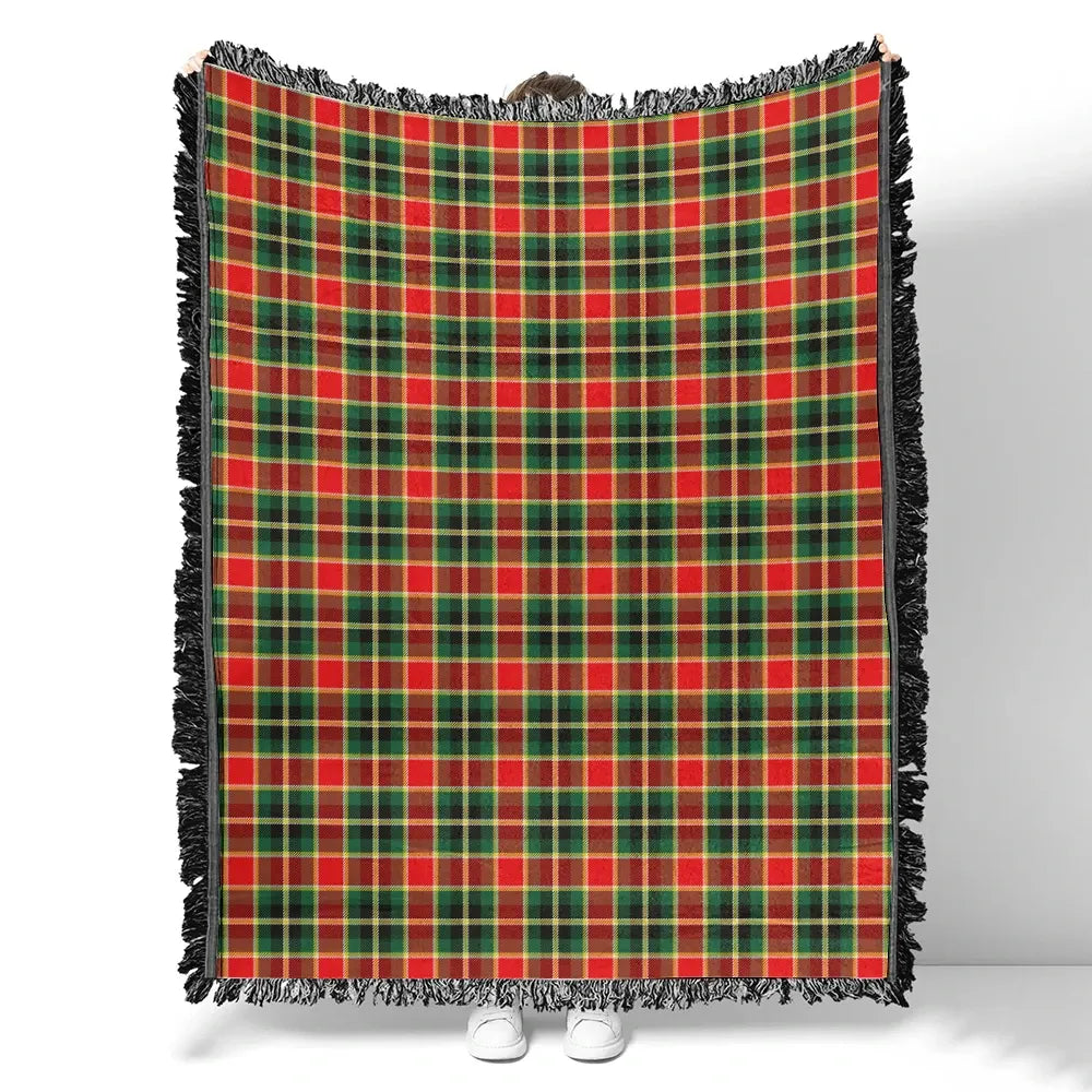 Scottish Tartan MacLachlan Hunting Modern Clan Woven Blanket Plaid Style