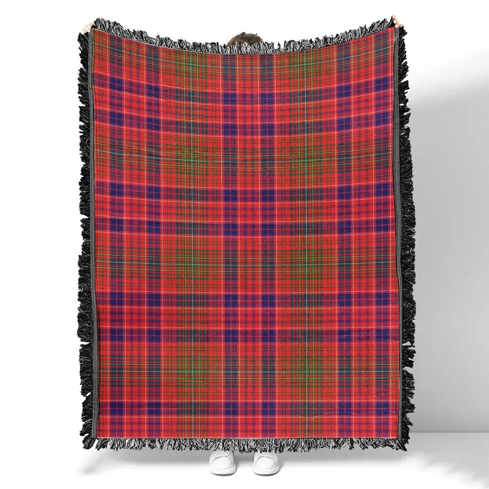 Scottish Tartan Lumsden Modern Clan Woven Blanket Plaid Style