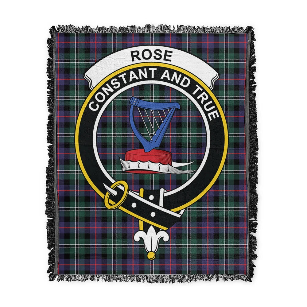 Scottish Tartan Rose Hunting Modern Clan Woven Blanket Crest Style
