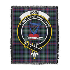 Scottish Tartan Rose Hunting Modern Clan Woven Blanket Crest Style