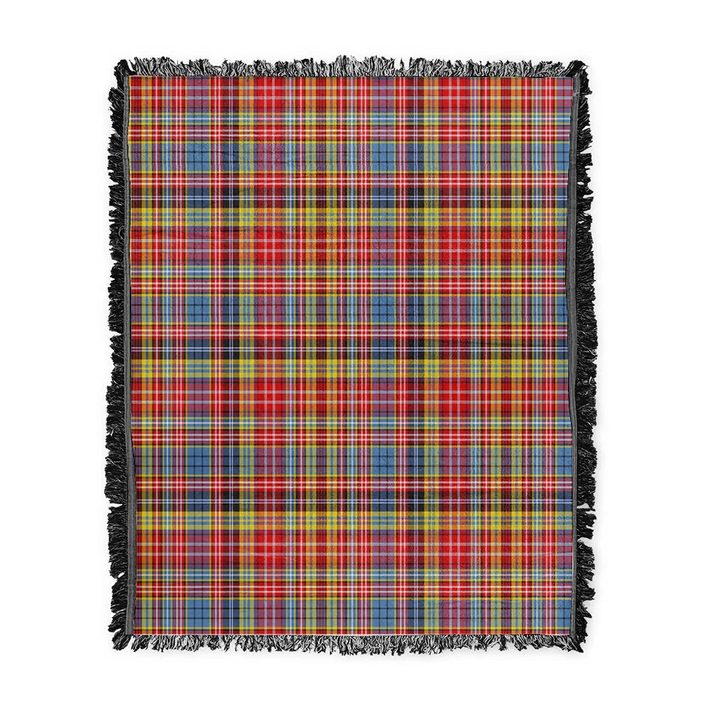 Scottish Tartan Drummond of Strathallan Clan Woven Blanket Plaid Style