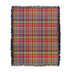 Scottish Tartan Drummond of Strathallan Clan Woven Blanket Plaid Style