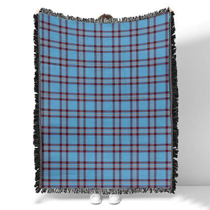 Scottish Tartan Elliot Ancient Clan Woven Blanket Plaid Style