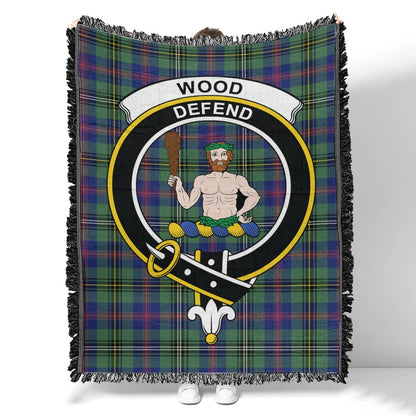 Scottish Tartan Wishart Dress Clan Woven Blanket Crest Style